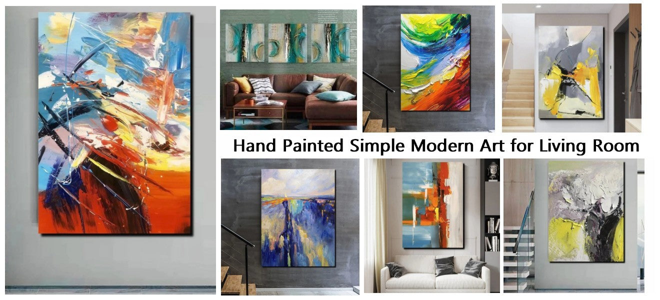 Simple Modern Art, Modern Abstract Paintings, Abstract Canvas Painting –  Art Painting Canvas